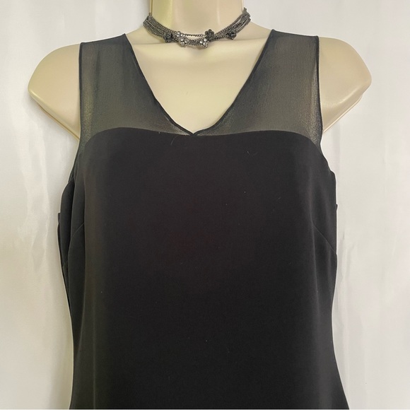 Lauren Ralph Lauren Black VNeck Evening Party Dress - Picture 3 of 9